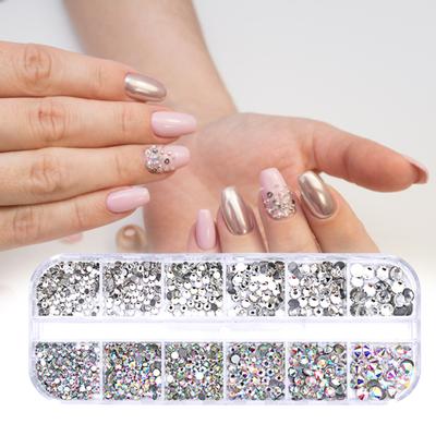 Nail Art Легкий в использовании набор для ногтей со стразами из смолы и кристаллами для ежедневного использования
