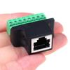 RJ45 Female To Screw Terminal 8 Pin Connector Ethernet Cable Extender Adapter