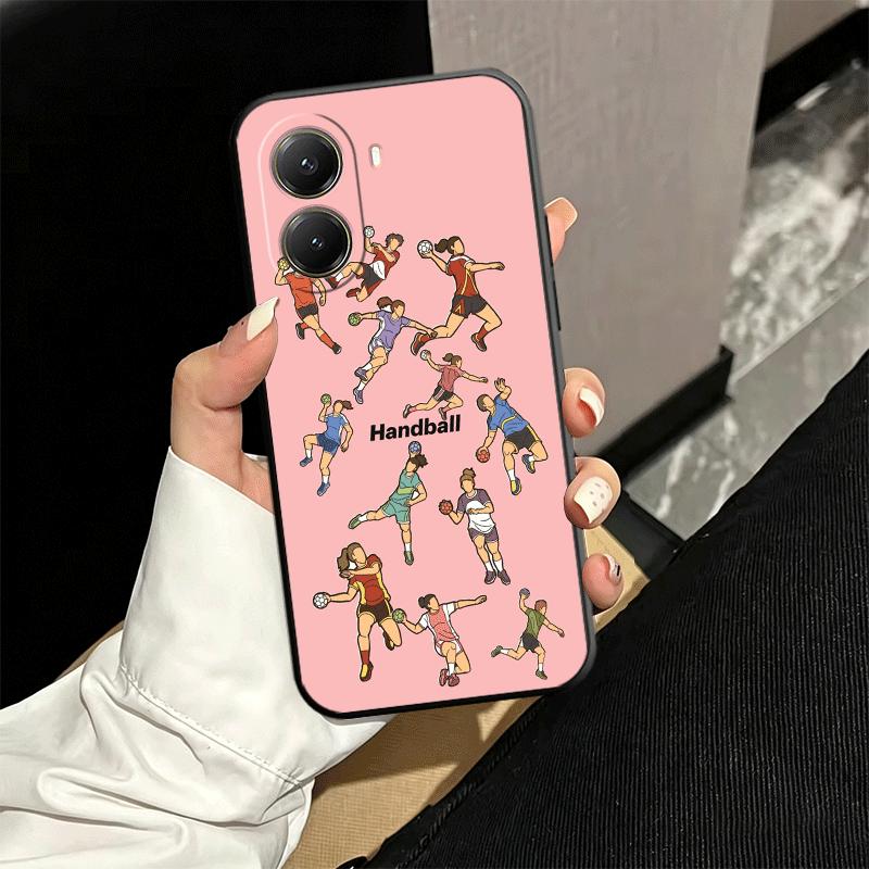Handball Sport Soft Phone Case for Xiaomi Poco X5 X6 X7 X8 Pro Max X3 F7 F8 Ultra M8 M7 M6 M5 Redmi 15 15C 14C 13C 12C X4 F6