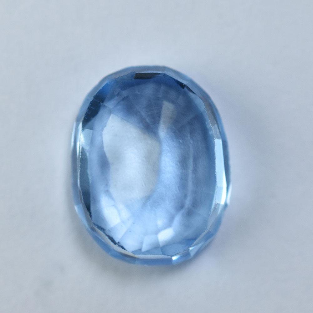 Natural Blue Aquamarine Loose Gemstone Ocean 9.15 ct for Jewelry Making and Gem Collections