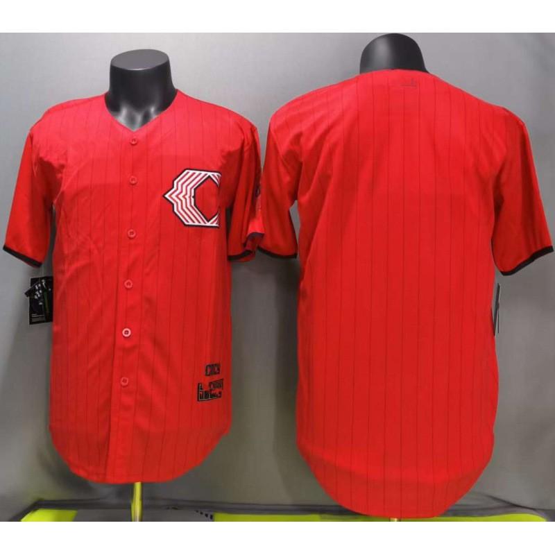 Embroidered Cincinnati Reds Red City Edition Baseball Jersey Short Sleeve Unisex Fan Apparel