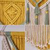 Colorful Handwoven Cotton Rope Tassels Wall Hanging Tapestry for Home Decoration Living Room or Bedroom Wall Pendant