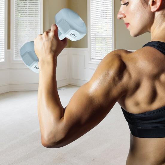 1 пара гантелей, набор гантелей, конструкция с защитой от перекатов, гантели 2-в-1 и штанга для отжиманий, 1 кг, гантели для дома, йоги, фитнеса, силовые тренировки, оборудование для тренировок