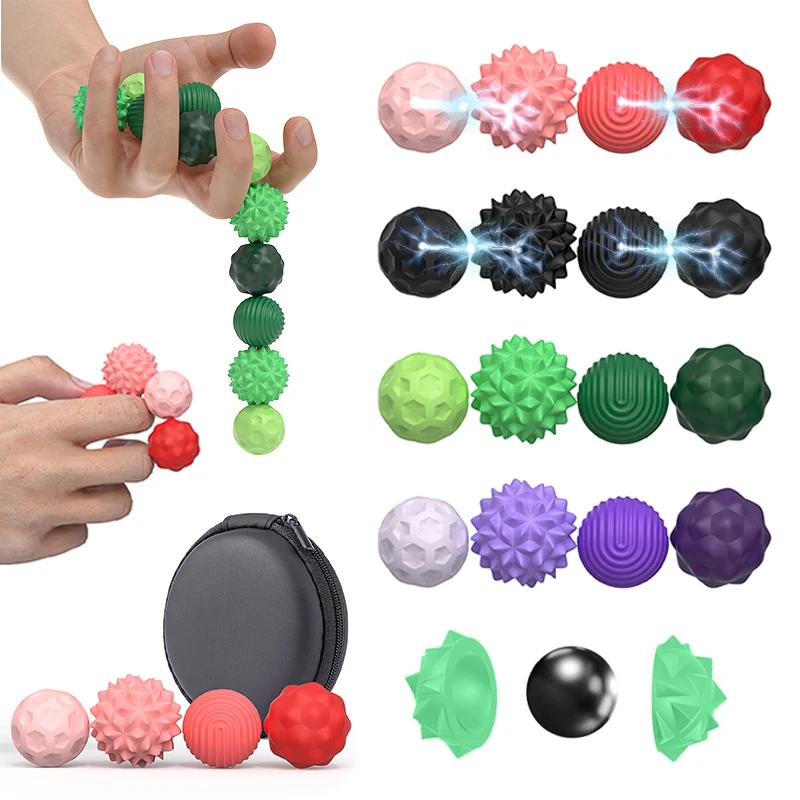 Magnetic Fidget Toy,EDC Anti Stress Relief Toys,Fidgeting Antistress Anxiety Sensory Toy Magnet Balls for Adult Kids Autism ADHD