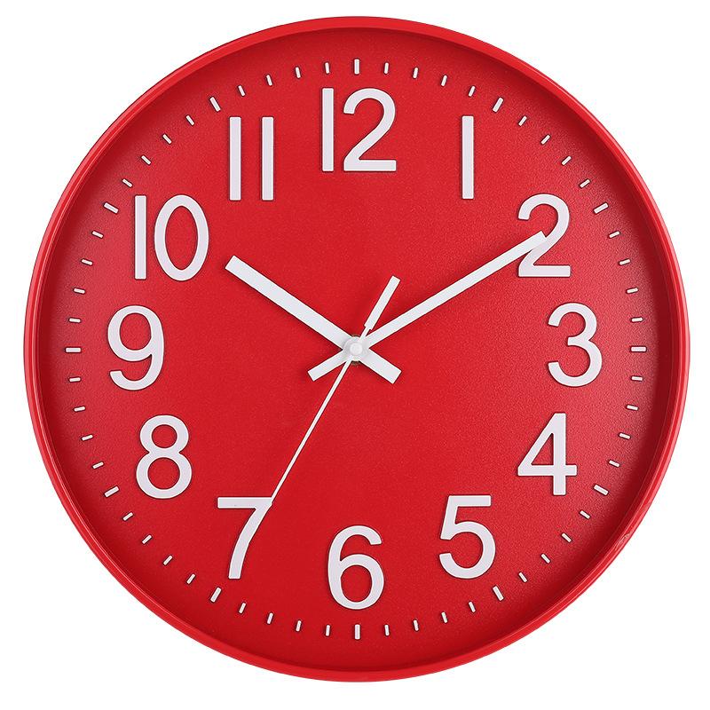 Бесшумные настенные часы 30 см (12 дюймов), креативные и модные, трехмерные цифровые минималистичные часы для дома, гостиной