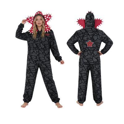 Взрослые Женские Мужские Пижамы Демогоргон Флисовый Комбинезон Одежда для Сна