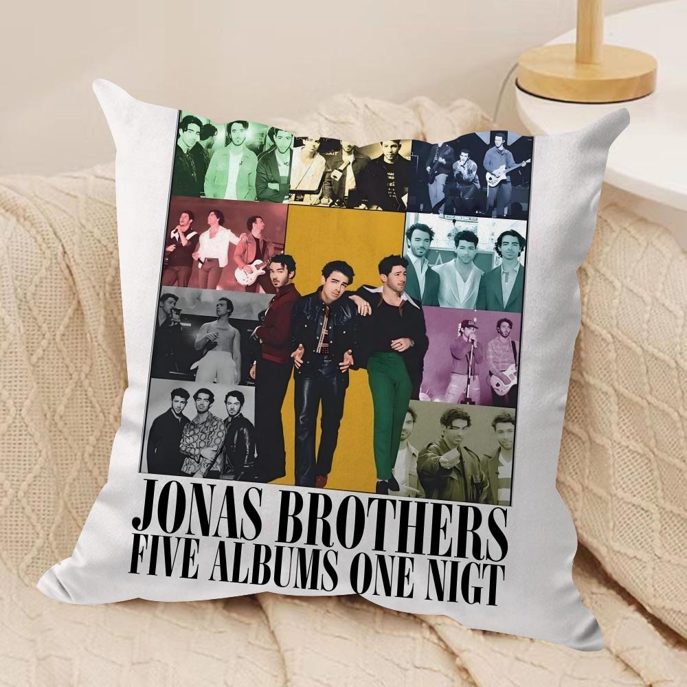 Band JJONAS BBROTHERS Cushion Cover Soft Plush Throw Pillow Cover DoubleSided Decorative Cushion Case Bedroom Home Decor