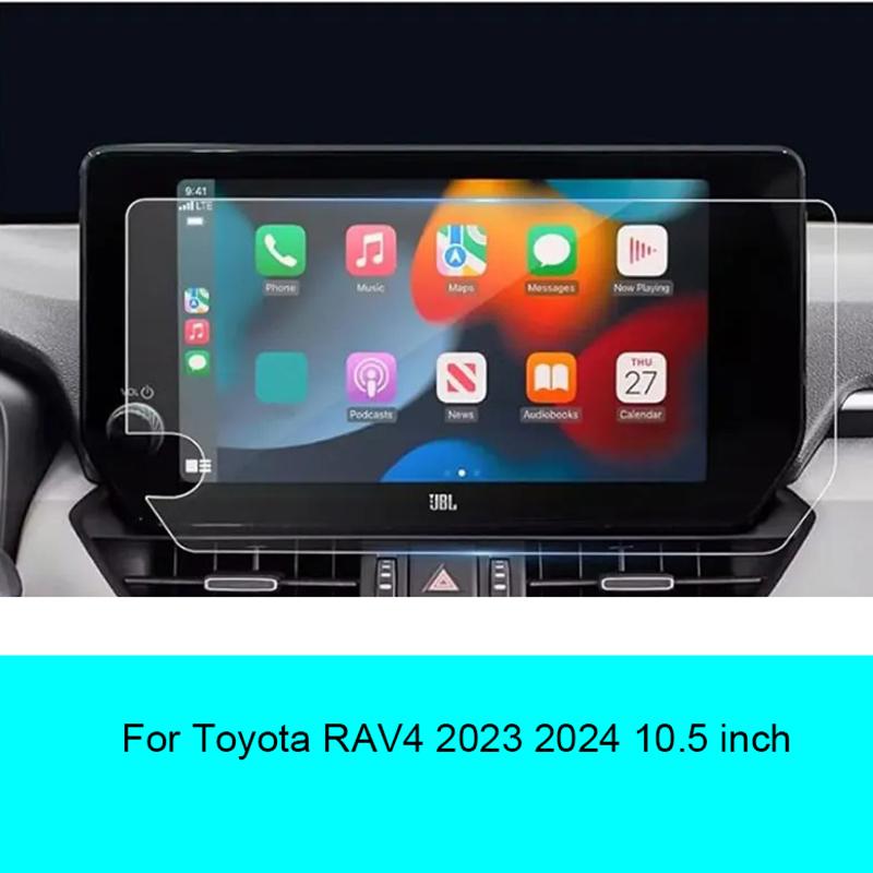 Car Tempered Glass For Toyota RAV4 2024 10.5Inch Touch Screen Film Sticker Protective Screen GPS Navigation Car Accessories