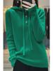 2024 Fall/Winter Women's Loose Fit Thick Hooded Sweater Top