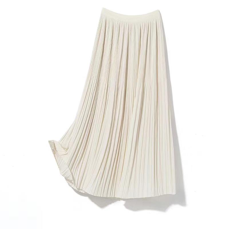 DX~~ Трехмерная художественная плиссированная юбка в тонкую полоску, сказочная плиссированная юбка из драпированного материала, юбка-миди трапециевидной формы
