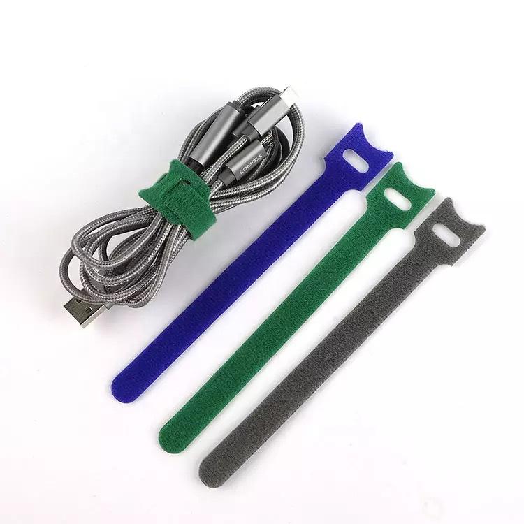 Cat Head Magic Tape Cable Ties: T-Shaped Self-Adhesive Strap for Cable Management and Storage.
