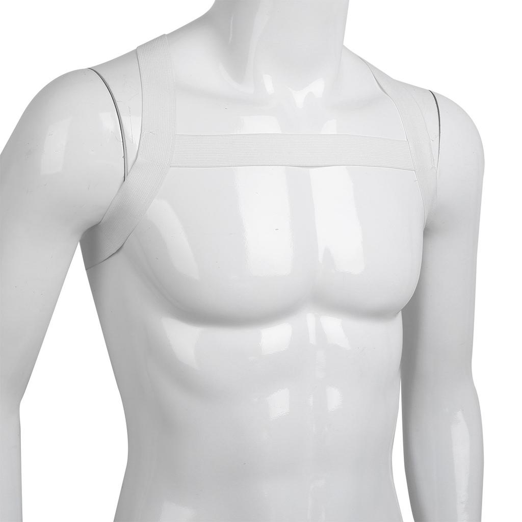 Mens Elastic Shoulder Chest Muscle Harness Belt Fancy Club Cage Costume Strap Accessory