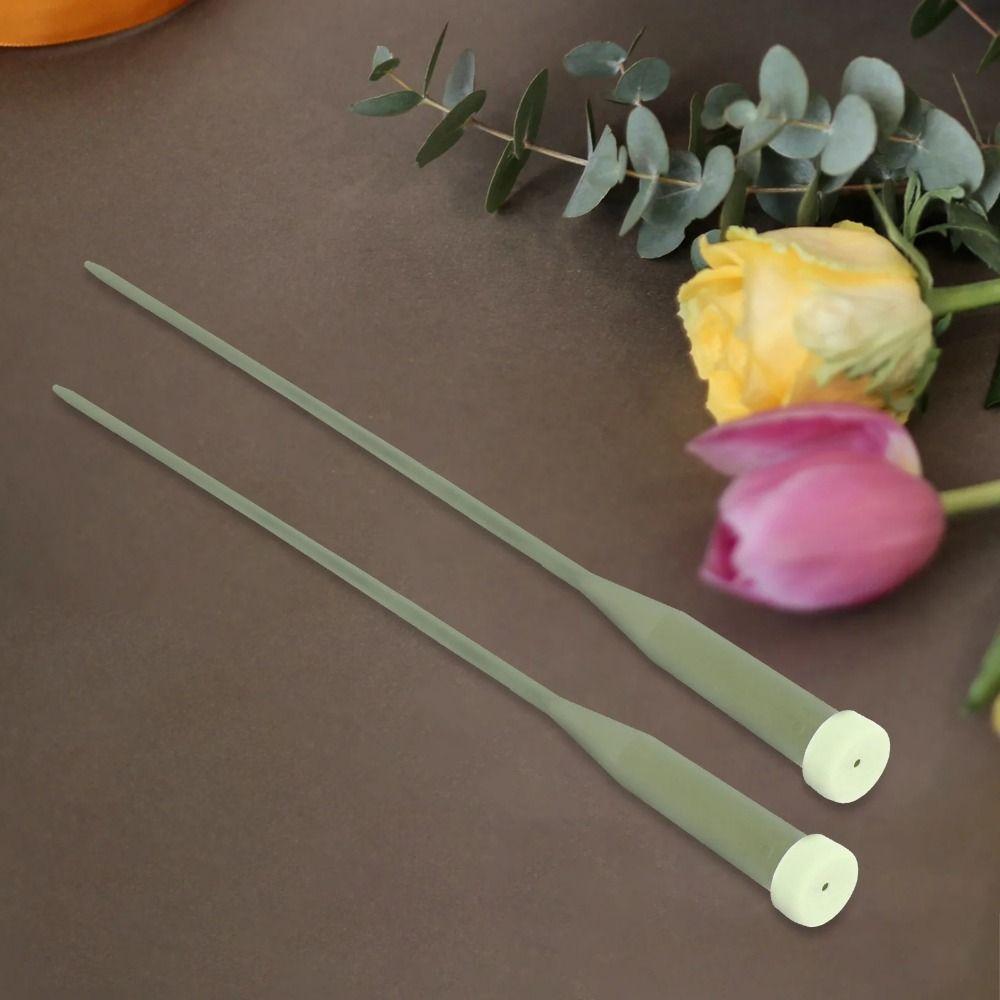 25Pcs Planting Tube Flower Arrangement Nutrition Tubes Water Containers Pole Floral Plastic Bouquet Storage Holder