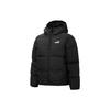 Essentials Down Jacket Logo Solid Color Warm Hooded Coat Women Jacket Black 848173-01