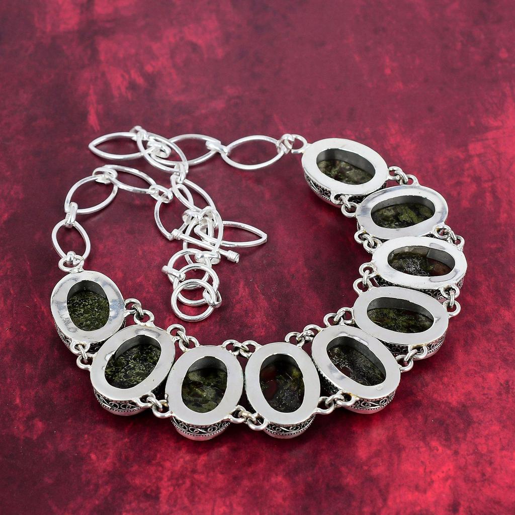 Dragon Blood Jasper Necklace, Natural Gemstone 925 Solid Sterling Silver Necklace, Handmade Jewelry, Anniversary And Birthday Gift For Her