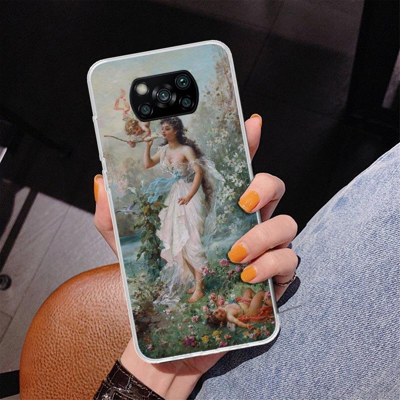 Paint Art Renaissance Phone Case For Xiaomi Poco X7 X6 X5 Pro F7 Ultra Redmi 15C 15 13C 13 12C 12 10 10A 10C 9 9A 9C 9T Cover Po