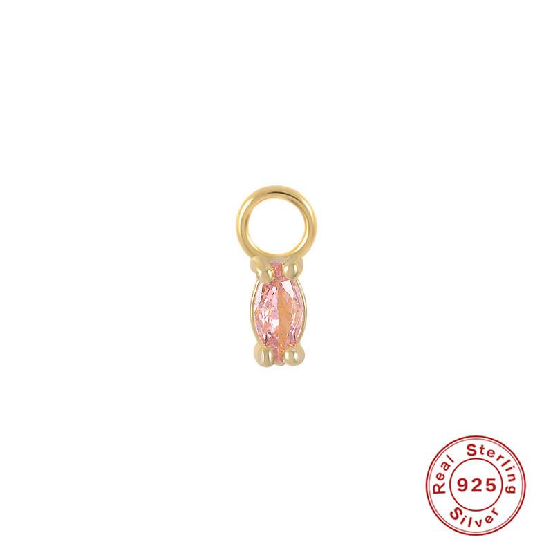 Серьги-шармы из стерлингового серебра S925, подвеска-шарм, серьги-подвески, аксессуары для серег, серьги для работы, подвеска-серьга, женские