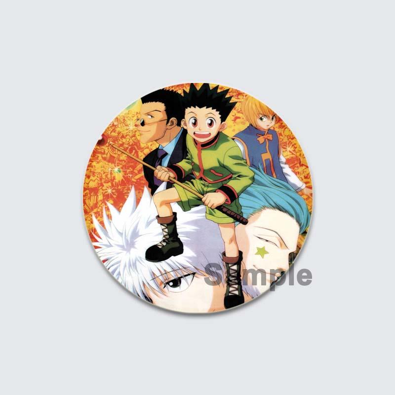 32/44/58 мм японская горячая аниме-брошь Hunter X Hunter эмалевая булавка на воротник рюкзака значок мультфильм значки на лацкан фанаты коллекции подарки