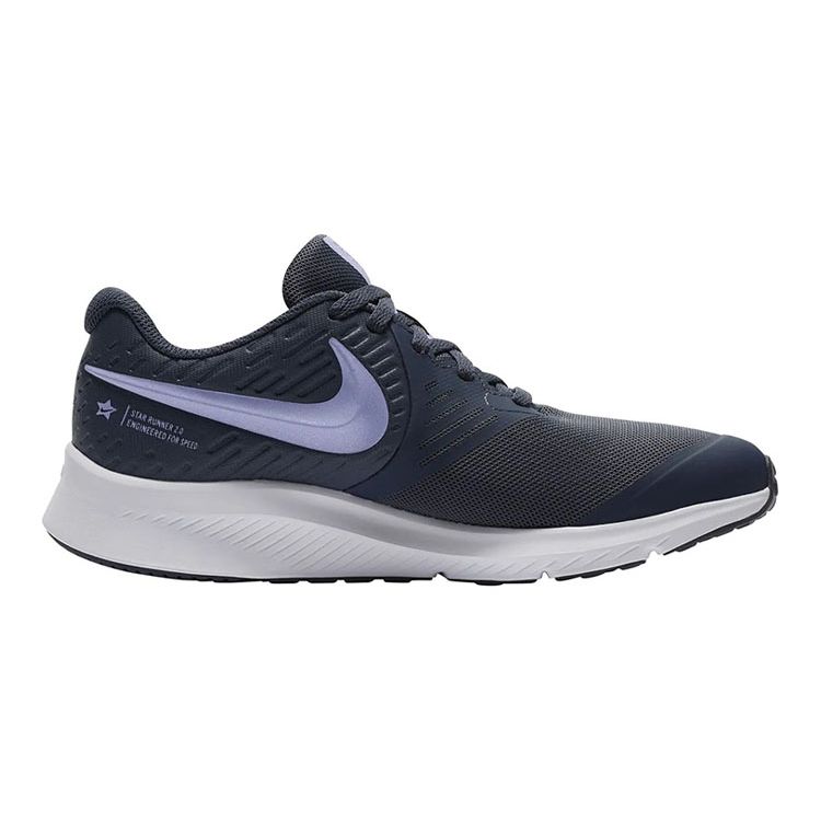 Nike Star Runner 2 Удобные Легкие Амортизирующие Нескользящие Износостойкие Дышащие Низкие Беговые Кроссовки Женские кроссовки AQ3542-406