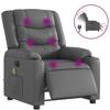 VidaXL Fauteuil de Massage Inclinable Électrique, Chaise de Relaxation avec Dossier et Repose-pied Réglables, Siège de Salon 3206550