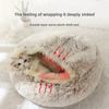 Autumn and Winter Soft Plush Pet Bed and Pet Bed Winter Warm and Cold Plush Comforter Nest Shell Cat Nest Semi-enclosed Cat Nest