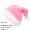 Adult All-Glow Christmas Hat with Lights - Plush Trim Holiday Party Decoration