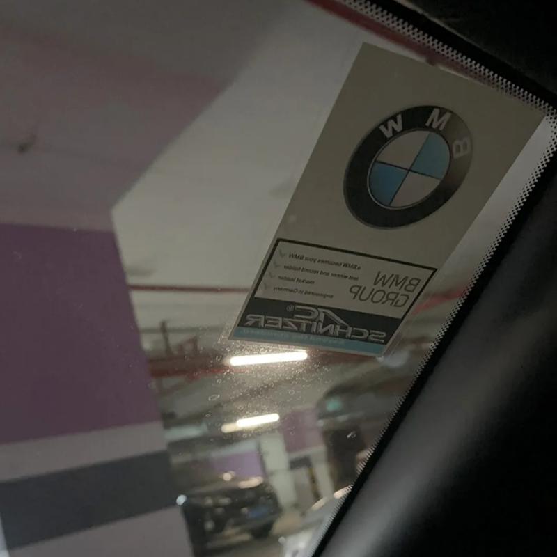AAAXD1 Car Windshield Anti-static Stickers Car Logo Anti-static Sticker Car Styling For BMW 3 5 Series X1 X3 X4 X5 G20 G32 F48 G01 G02