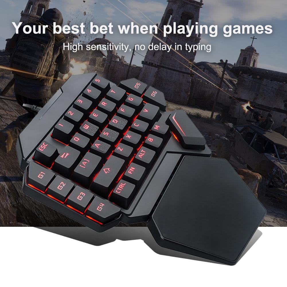 Клавиатура для управления одной рукой с RGB-подсветкой и функцией макроопределения