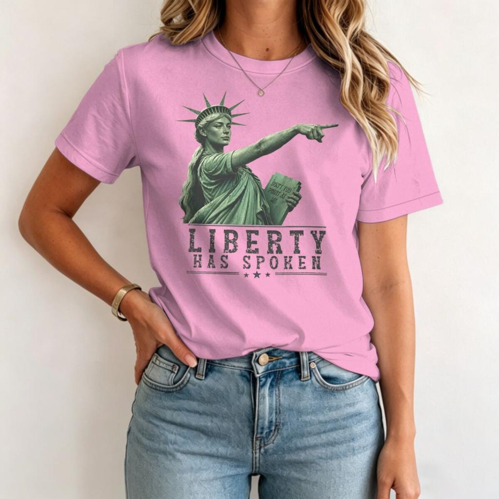 Liberty Has Spoken Print T Shirt Unisex Unisex Vintage Short Sleeve Humor Tshirts