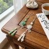 Tassel Detail Chinese-style Pendant Solid Color Mobile Phone Chain Lotus Beaded Key Chains  Daily
