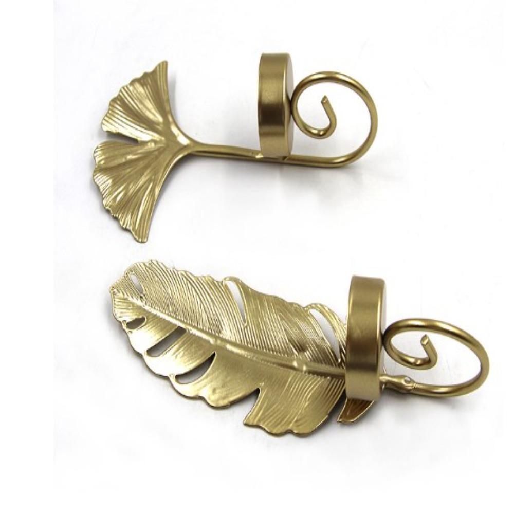 Металлический подсвечник в скандинавском стиле, золотой подсвечник в виде листа, изысканный подсвечник, подставка для свечи