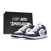 Кроссовки Air Jordan 1 Low Skateboard Shoes Унисекс Белый Синий 553558-047(Team162-SBOX)