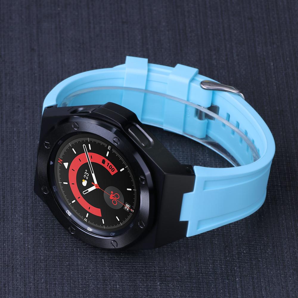 Классический комплект для модификации Samsung Galaxy Watch 4 Classic 46 мм, металлический корпус, резиновый браслет для Samsung Watch 4Classic 46, роскошный комплект для модификации