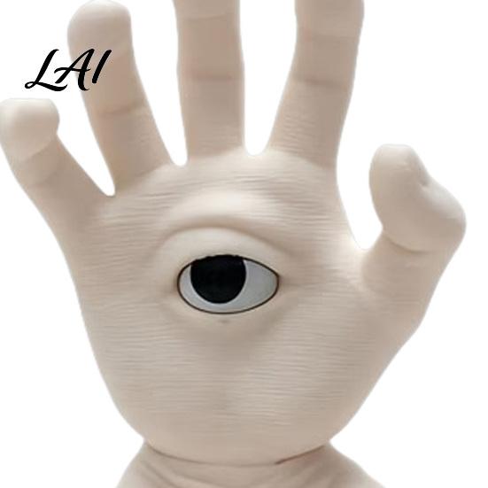 Eye Catching Dark Atmosphere Decor 3D Printed Kung Fu Hand Demon Statue Fantasy Martial Arts Sculpture Sturdy PLA Holiday Ornaments Figurine for Desk