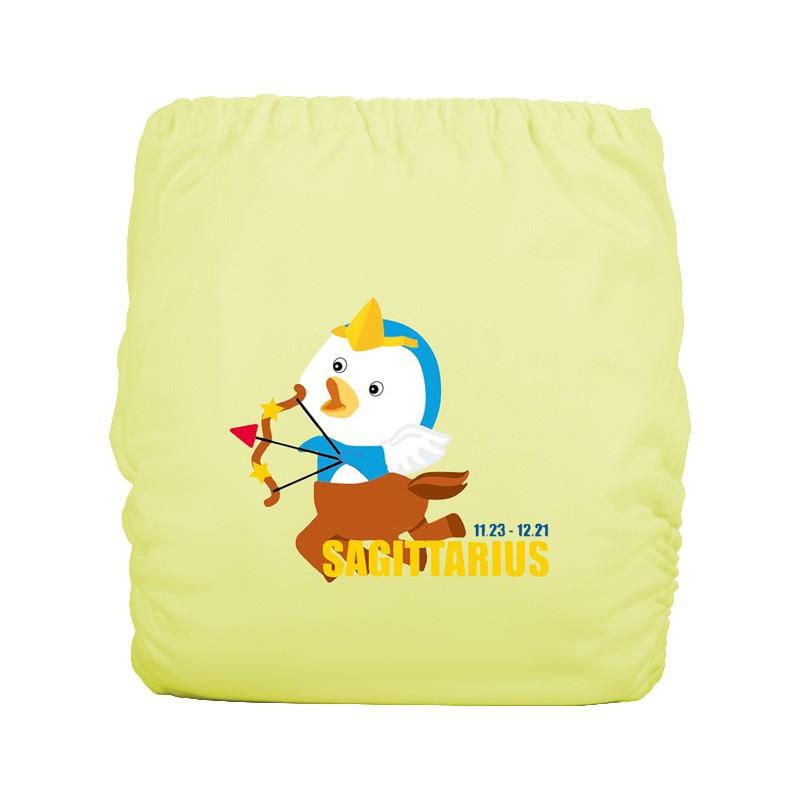 Reusable Cotton Diaper Cover Infants 0-3 Years With Zodiac Print Soft Washable Cloth Panty