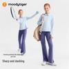 Девочковая футболка-поло с длинным рукавом Moodytiger, отводящая влагу