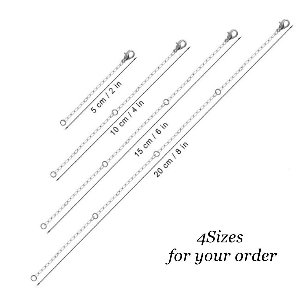 Gold Color Necklace Extender Safety Chain Jewelry Findings Bracelet Lobster lock  Women Men