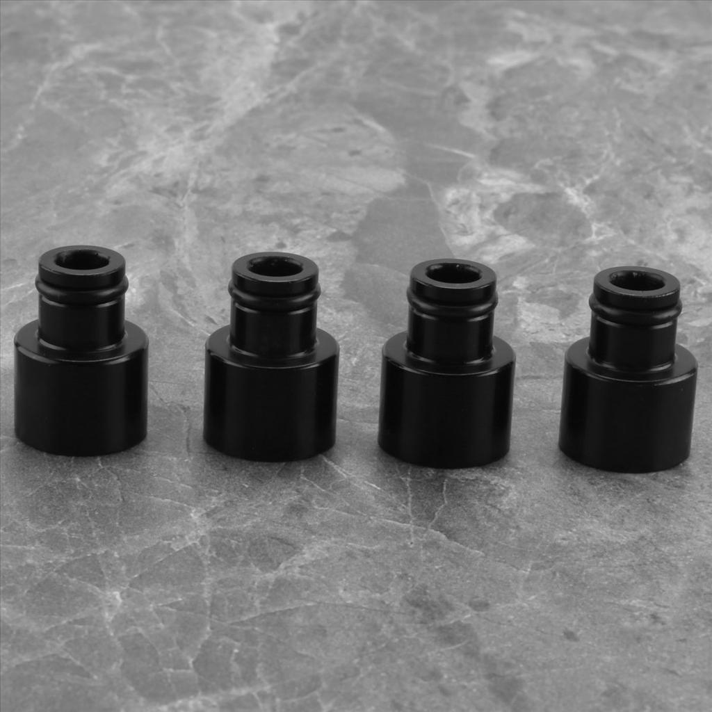 #561U Fuel Injector Adapters Hat Fuel Nozzle Spacers Extenders Car Top Cap Accessories for B16 B18 D16Z D16Y (black)