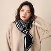 Neck Protection Small Scarf Women's New Autumn and Winter Spring and Autumn Bird Grid Temperament Versatile Neck Neck Cover Lazy Scarf