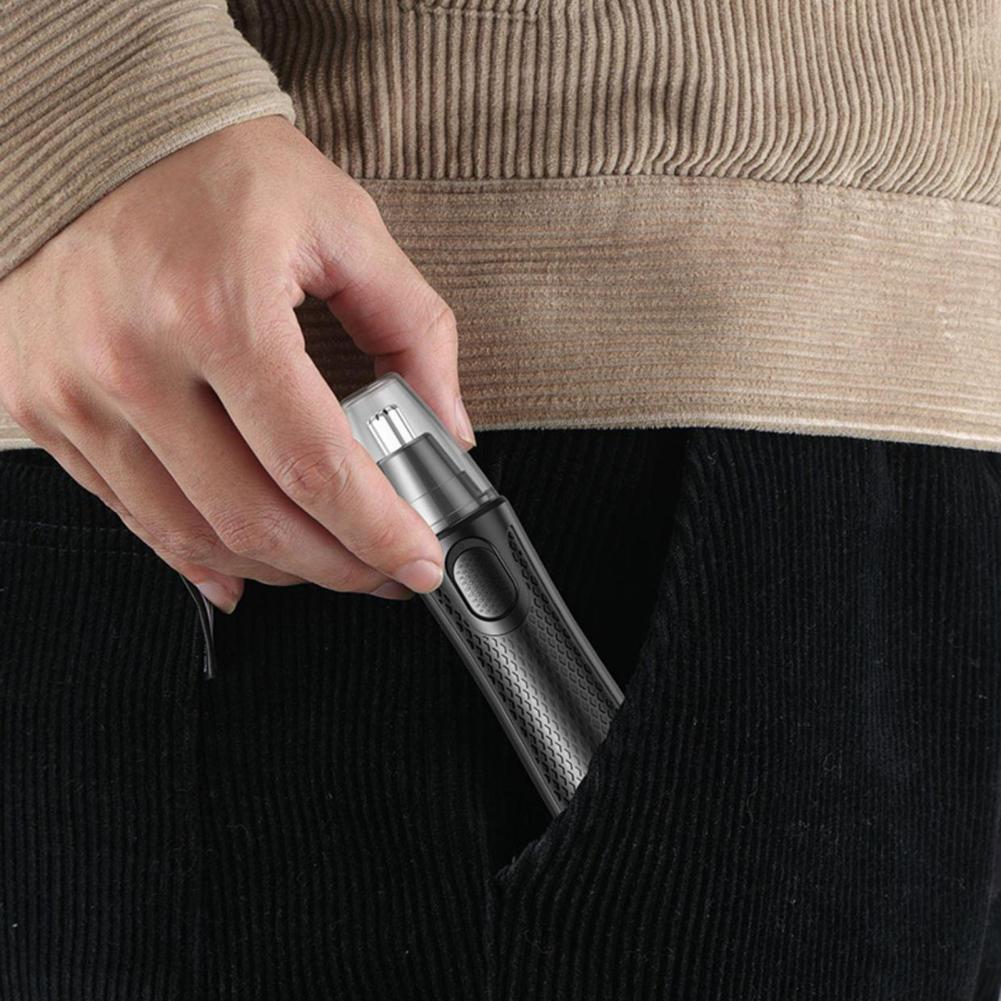 1шт электрический триммер для носа, бритва USB/аккумуляторная, водонепроницаемый триммер для бровей и волос на лице для мужчин и женщин