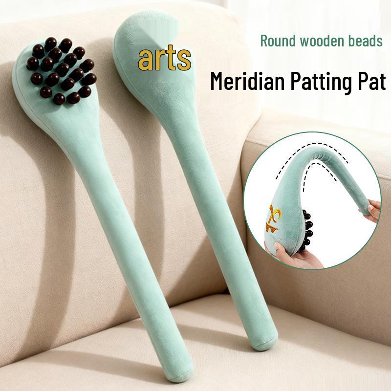 Деревянная многофункциональная меридианная массажная палка для постукивания по спине и телу