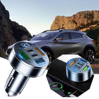 250 Вт 5 портов автомобильное зарядное устройство быстрая зарядка PD QC3.0 USB C автомобильное зарядное устройство для телефона адаптер с напряжением для IPhone Samsung Huawei