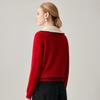 Zhaojun Women's Thick Cashmere Color-Block Sweater
