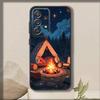 Чехол для телефона для кемпинга на открытом воздухе для Samsung S 25,24,23,22,30,21,10,9,Ultra,Plus,Lite,FE,4,5 G Мягкий черный чехол