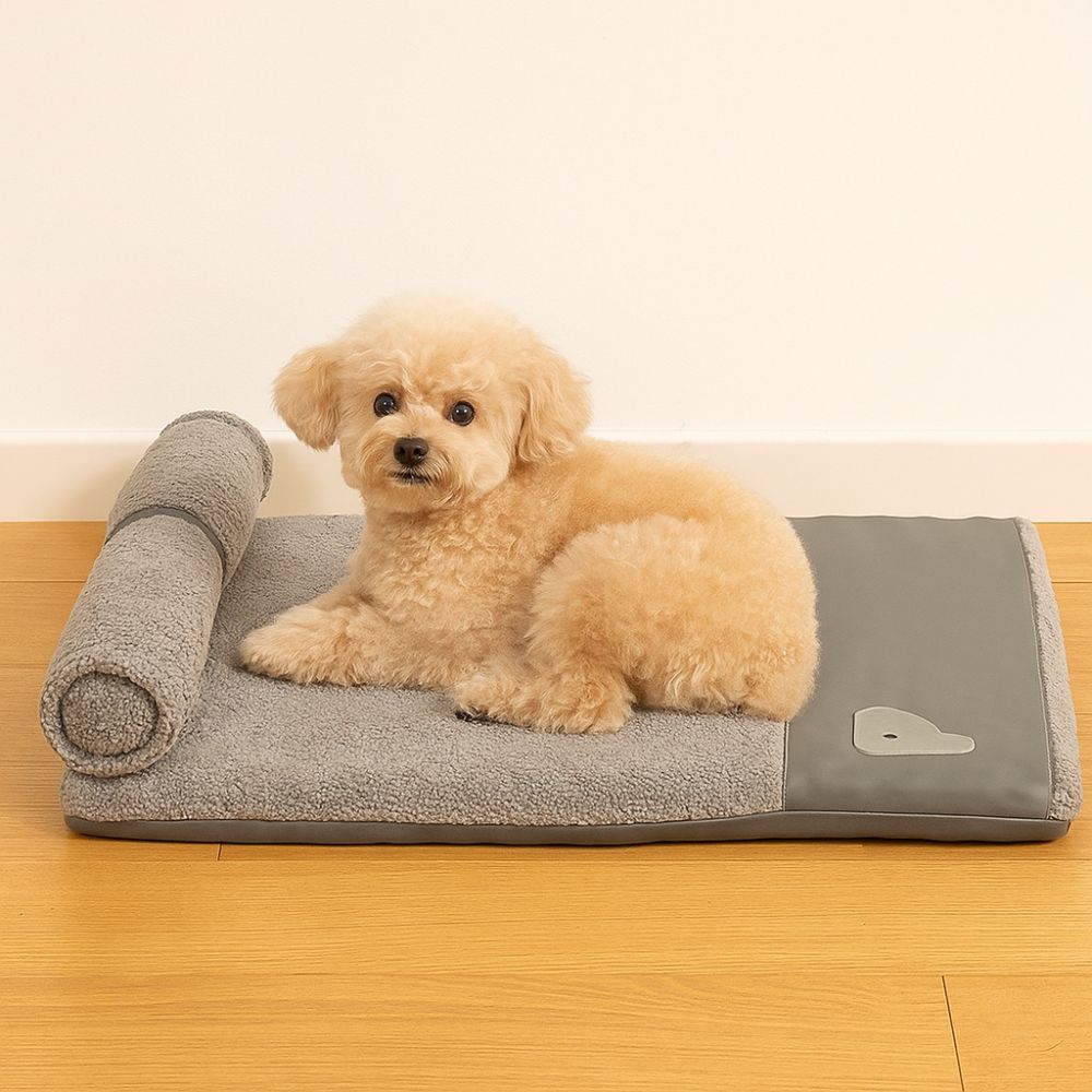 Removable Dog Sleeping Mat Neck Protection Pet Dog House Practical Dog Plush Bed Crate