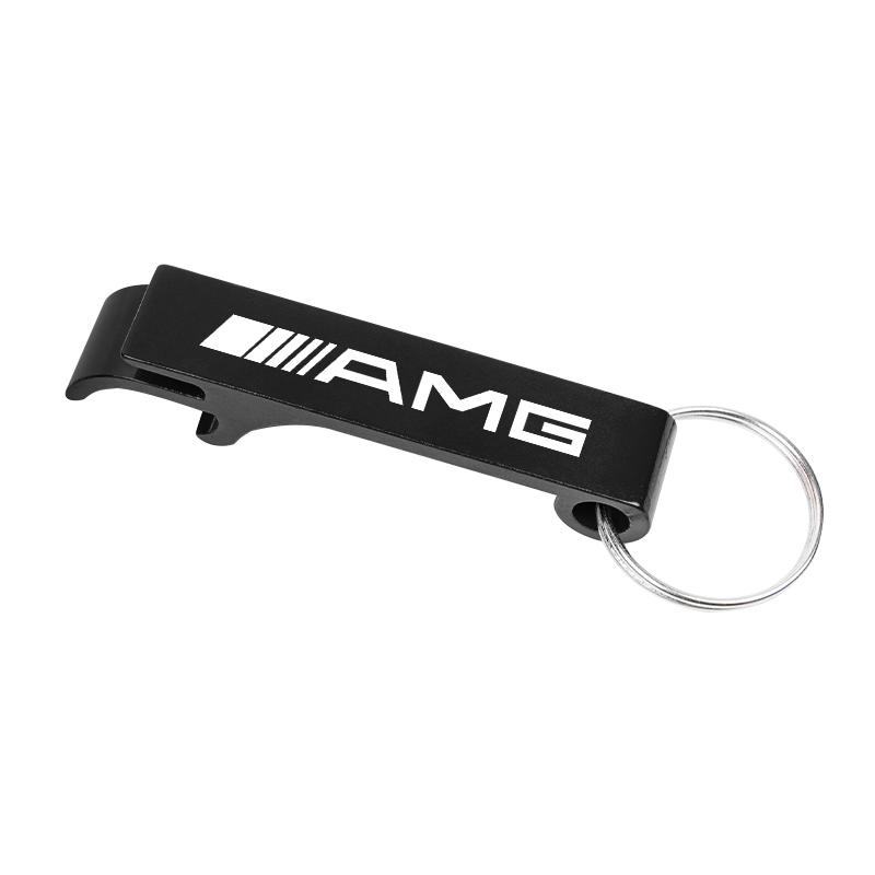 CSF1 2-in-1 Car Keychain Portable Beer Bottle Opener Party Gift Decal For Mercedes Benz AMG GLC W203 W206 W220 W205 W211 W212 W201