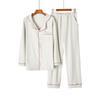Couple Thermal Pajamas Set Winter Fleece Lined Homewear Long Sleeve Pants
