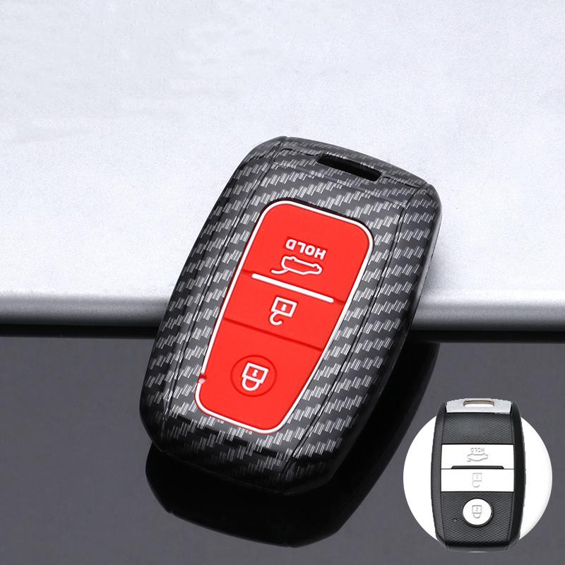 Подходит для Kia Sportage Carens Seltos Stonic Niro Pro Ceed Rondo Picanto Morning Abs Углеродный Брелок Авто Чехол Защита Пульта Авто Аксессуары