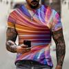 Brand Men's Summer Short-sleeved Technology Empty Digital Information 3d Printed T-shirt Harajuku Fashion Size 6XL