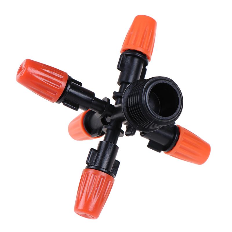 Садовые спринклеры Автоматический полив газона Вращающийся на 360° спринклер с 5 насадками